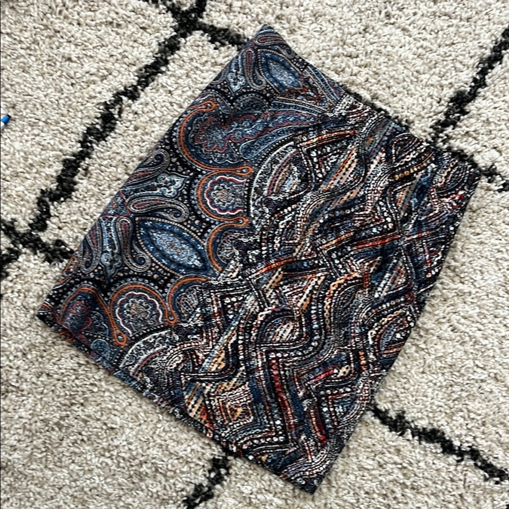J.Jill pencilPaisley Patterned Skirt small